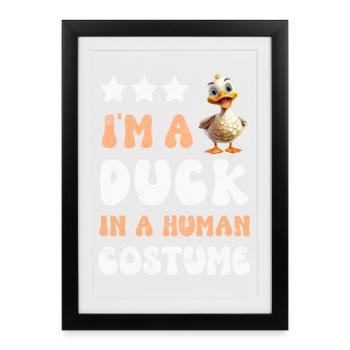 Canards canards - Affiche encadrée (27 × 37 cm) - noir - Devant