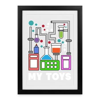 Supervisor Job Career Statement Scientist - Framed poster (27 × 37 cm) - black - Front