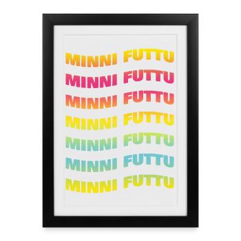 tee shirt minnie futtu tee shirt Sicile - Affiche encadrée (27 × 37 cm) - noir - Devant