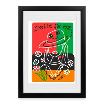 EC Femme I Dictons positifs I Fête des mères I Vacances - Affiche encadrée (27 × 37 cm) - noir - Devant