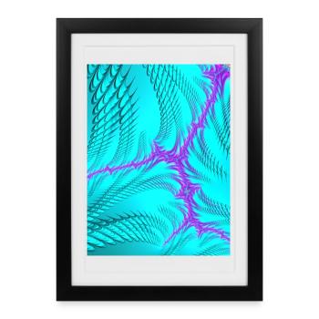 Lightning - Framed poster (27 × 37 cm) - black - Front