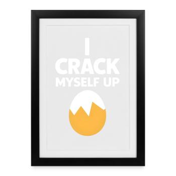 Je me casse - Affiche encadrée (27 × 37 cm) - noir - Devant