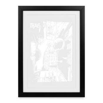 Centre de contrôle du terrain - Affiche encadrée (27 × 37 cm) - noir - Devant