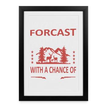 Hunting Weekend - Framed poster (27 × 37 cm) - black - Front