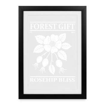 Hagebutte Design – Rosehip Bliss - Framed poster (27 × 37 cm) - black - Front
