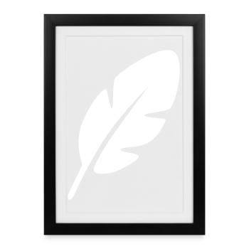 Source - Affiche encadrée (27 × 37 cm) - noir - Devant