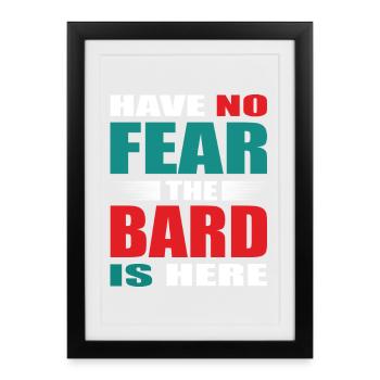 N’ayez pas peur, le Barde est là Tenue - Affiche encadrée (27 × 37 cm) - noir - Devant