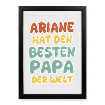 Bébé Ariane - Affiche encadrée (27 × 37 cm) - noir - Devant