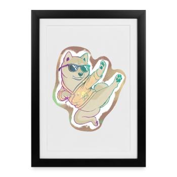 Shibaki - Affiche encadrée (27 × 37 cm) - noir - Devant