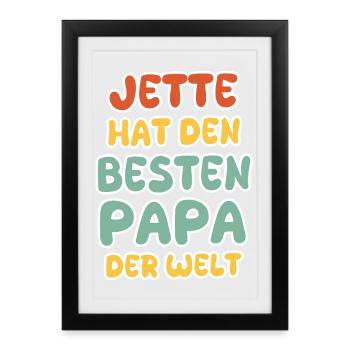 Bébé Jette - Affiche encadrée (27 × 37 cm) - noir - Devant