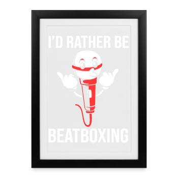 Boîte à rythmes - Affiche encadrée (27 × 37 cm) - noir - Devant