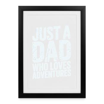 Father of Adventures - Framed poster (27 × 37 cm) - black - Front