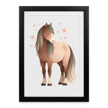 Étoiles de cheval - Affiche encadrée (27 × 37 cm) - noir - Devant