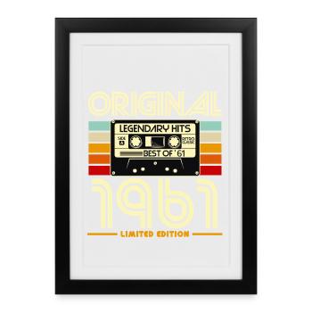 Original Legendary Hits 1961 Limited Edition - Affiche encadrée (27 × 37 cm) - noir - Devant
