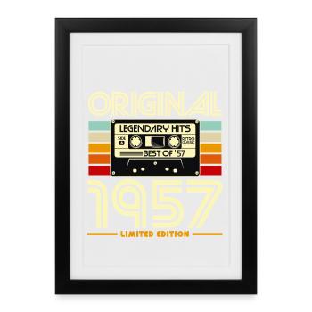 Original 1957 Limited Edition - Framed poster (27 × 37 cm) - black - Front