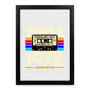 1972 limitierte Kassette - Gerahmtes Poster (27 × 37 cm) - Schwarz - Vorne