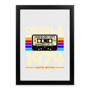 Original 1974 Limited Edition - Framed poster (27 × 37 cm) - black - Front