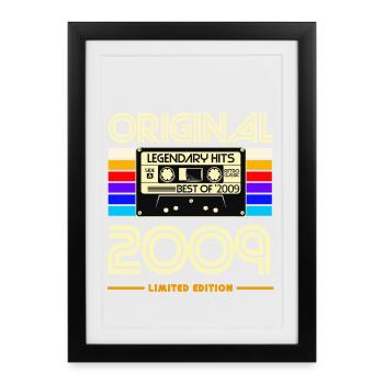 Original 2009 Limited Edition Cassette - Framed poster (27 × 37 cm) - black - Front