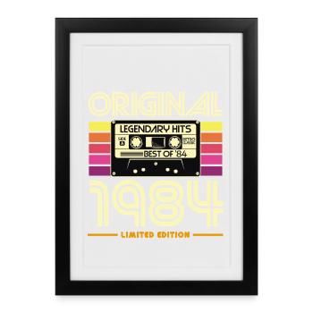 Original 1994 Cassette Retro - Framed poster (27 × 37 cm) - black - Front