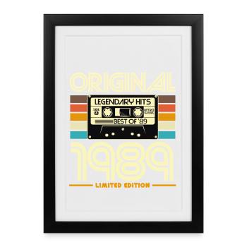 Original 1989 Limited Edition Cassette - Framed poster (27 × 37 cm) - black - Front