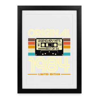 Original 1984 Limited Edition Cassette - Framed poster (27 × 37 cm) - black - Front