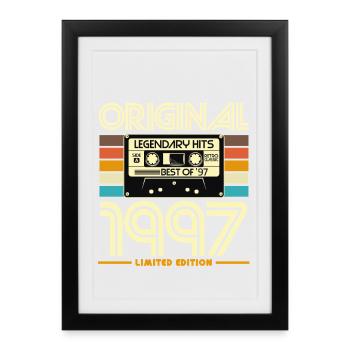 Original 1997 Limited Edition Cassette - Framed poster (27 × 37 cm) - black - Front