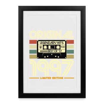 Cassette 1997 Original Hits - Framed poster (27 × 37 cm) - black - Front