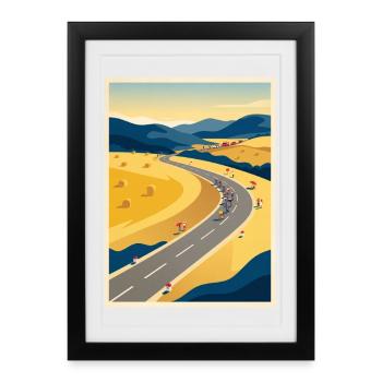 July Road - Cycling Memory - Framed poster (27 × 37 cm) - black - Front