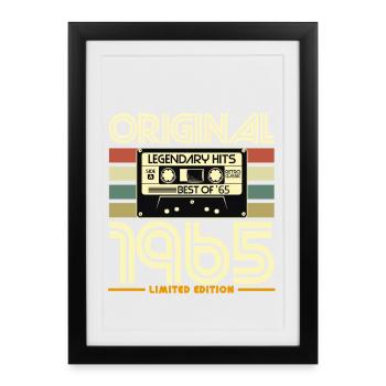 Original 1965 Hits Cassette Edition - Affiche encadrée (27 × 37 cm) - noir - Devant