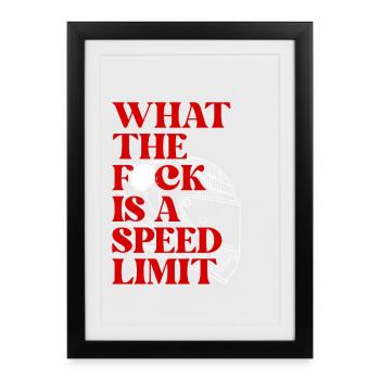 Auto - Gerahmtes Poster (27 × 37 cm) - Schwarz - Vorne