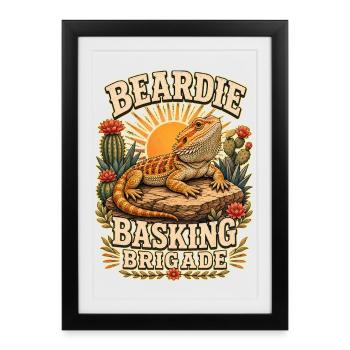 BRIGADE DE LA BAIGNÉE DE BAIN - Affiche encadrée (27 × 37 cm) - noir - Devant