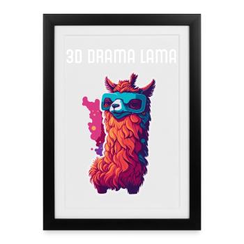 Blade 3D Drama Glasses - Framed poster (27 × 37 cm) - black - Front