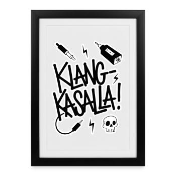 Klang Kasalla - Gerahmtes Poster (27 × 37 cm) - Schwarz - Vorne