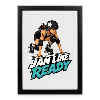 JAM LINE READY - Framed poster (27 × 37 cm) - black - Front