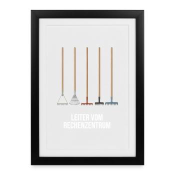 Hello World Programmiersprachen Programmierer Nerd - Gerahmtes Poster (27 × 37 cm) - Schwarz - Vorne