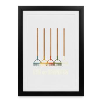 Bug im Rechenzentrum für jeden Itler und EDV - Gerahmtes Poster (27 × 37 cm) - Schwarz - Vorne