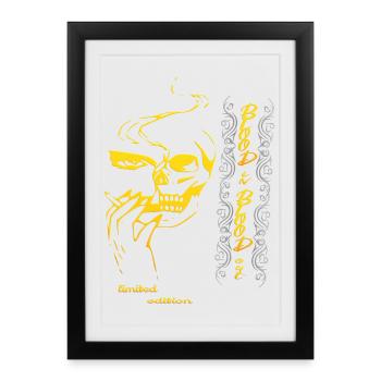 Skull skull Skull - Framed poster (27 × 37 cm) - black - Front