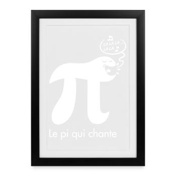 le pi qui chante - Affiche encadrée (27 × 37 cm) - noir - Devant