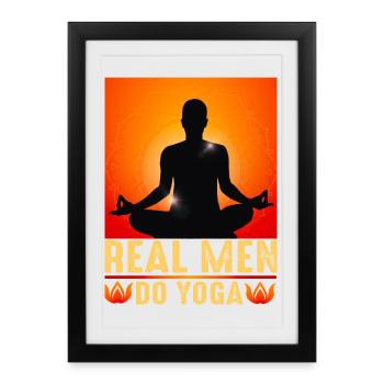 Yoga, Zen, Zen Attitude - Framed poster (27 × 37 cm) - black - Front