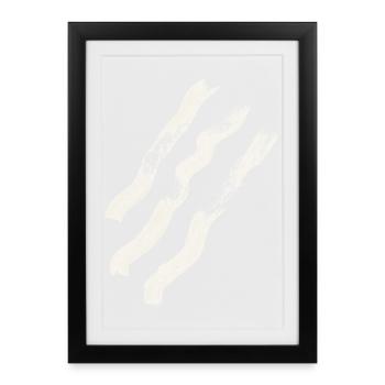 stripes abstract - Framed poster (27 × 37 cm) - black - Front
