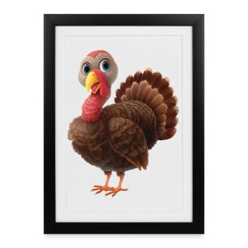 Turkey - Framed poster (27 × 37 cm) - black - Front