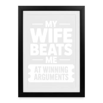 Witty Rivalry: Winning Arguments - Affiche encadrée (27 × 37 cm) - noir - Devant