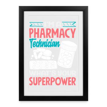 Pharmacist Pharmaceutical Technical - Framed poster (27 × 37 cm) - black - Front