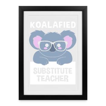 Substitute Teacher Substitute Teacher - Framed poster (27 × 37 cm) - black - Front