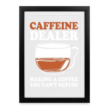 Espresso Caffeine Barista Coffee - Framed poster (27 × 37 cm) - black - Front