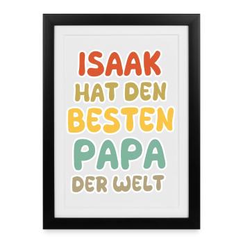 Saying Isaac - Framed poster (27 × 37 cm) - black - Front