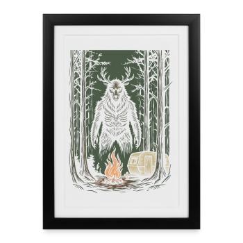 Hiking - Outdoor Adventure - You're Not Alone - Framed poster (27 × 37 cm) - black - Front
