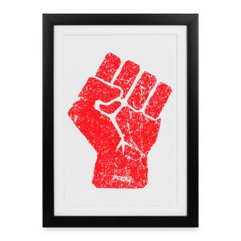 Crimson Fist Unity Emblem - Framed poster (27 × 37 cm) - black - Front