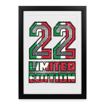 Italie Édition Limitée 22 - Affiche encadrée (27 × 37 cm) - noir - Devant