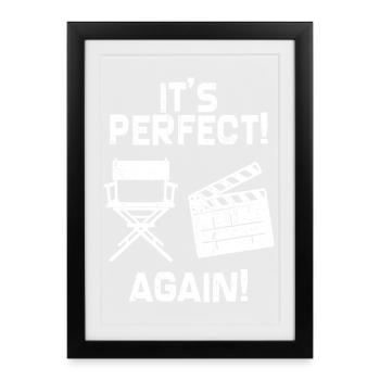 Déclaration de l’administrateur Réussite professionnelle Travailleur de carrière - Affiche encadrée (27 × 37 cm) - noir - Devant